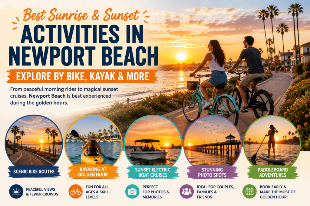 Best Sunrise & Sunset Activities in Newport Beach: Explore by Bike, Kayak & More